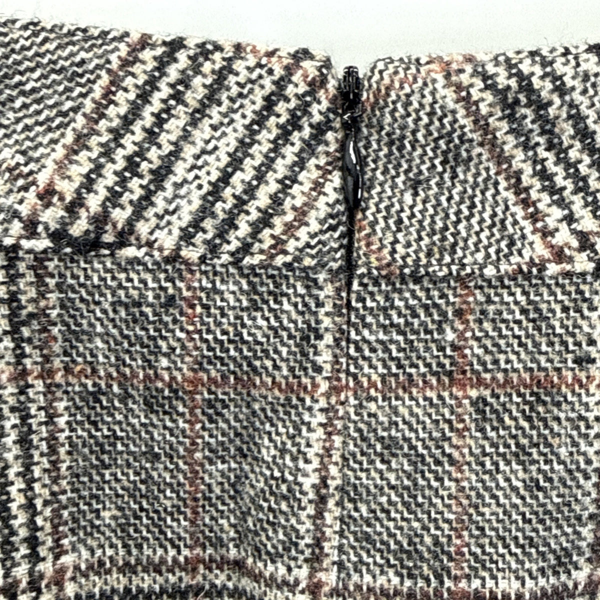 Bagatelle Collection Plaid Mini Skirt L Dark Academia Preppy Tweed Old Money