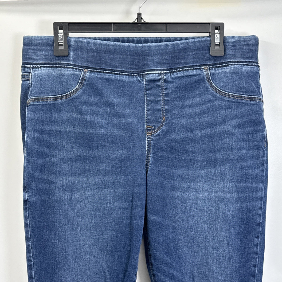 Old Navy Jeans Womens 14 Rockstar Mid-Rise Skinny Jegging Distressed Knee Blue