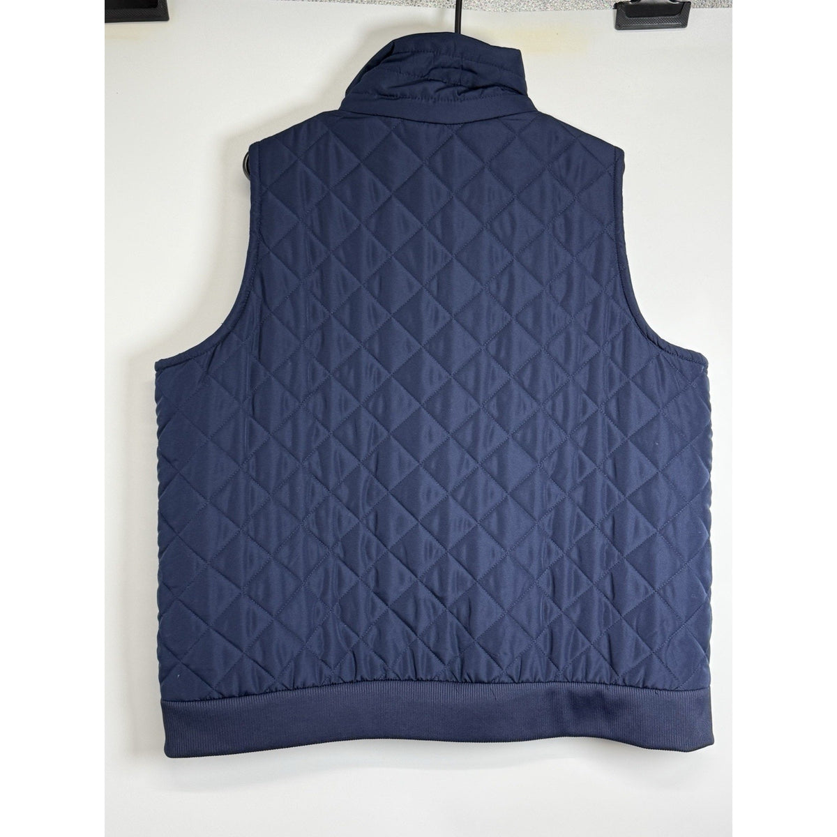 Crown & Ivy Quilted Puffer Vest XXL Navy Blue Zip Lightweight Preppy Classic