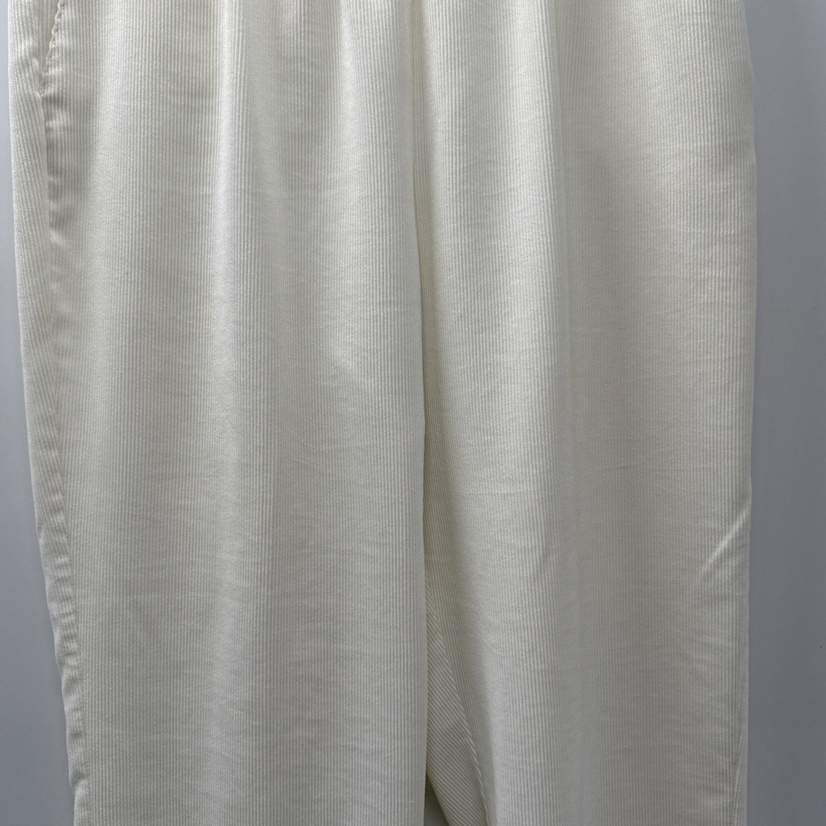 Alfred Dunner 20W Ivory Corduroy Pants Elastic Waist Pull On Straight Leg