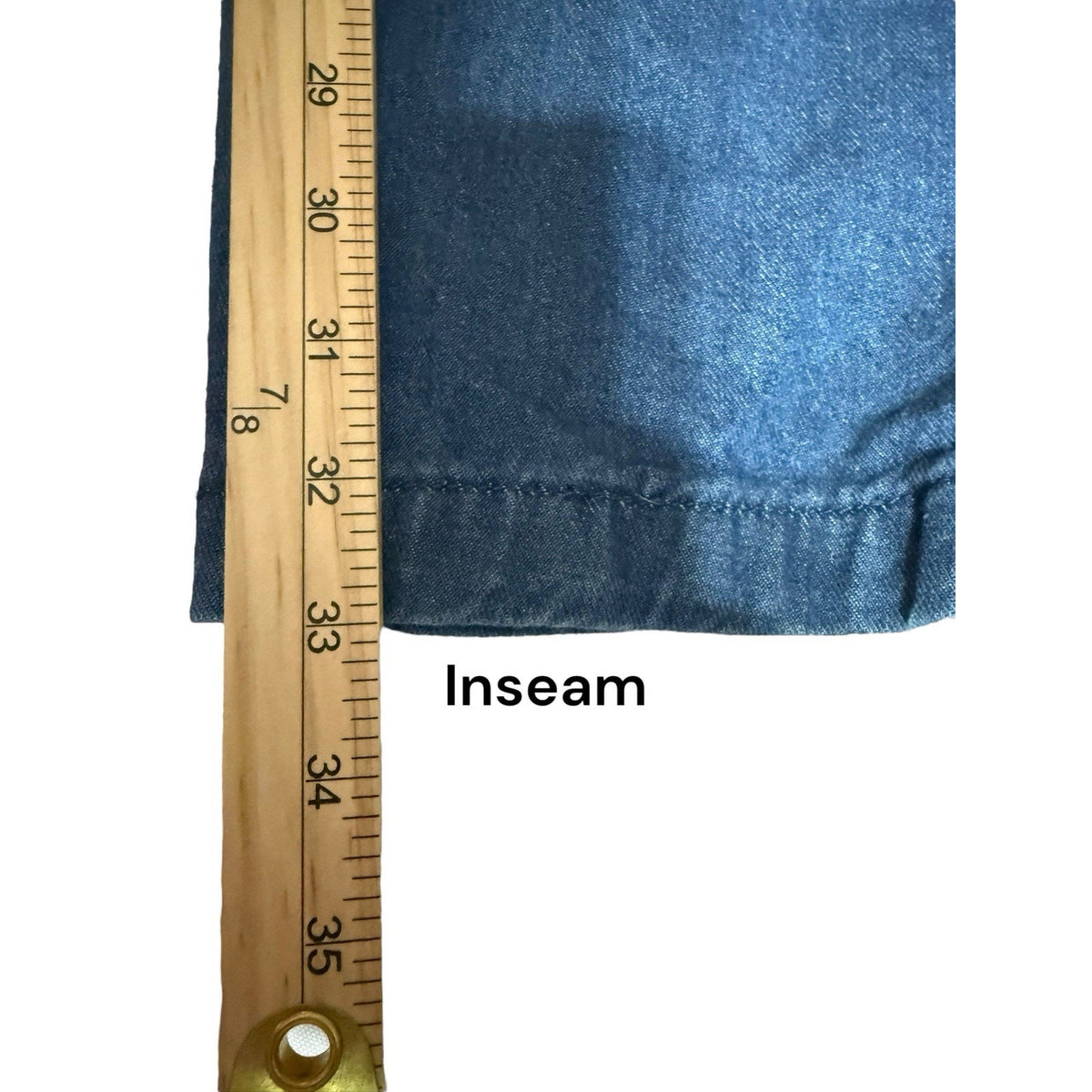 Woman Within Pull On Jeans Plus 22W Tall Denim Blue Jean Elastic Waist Casual