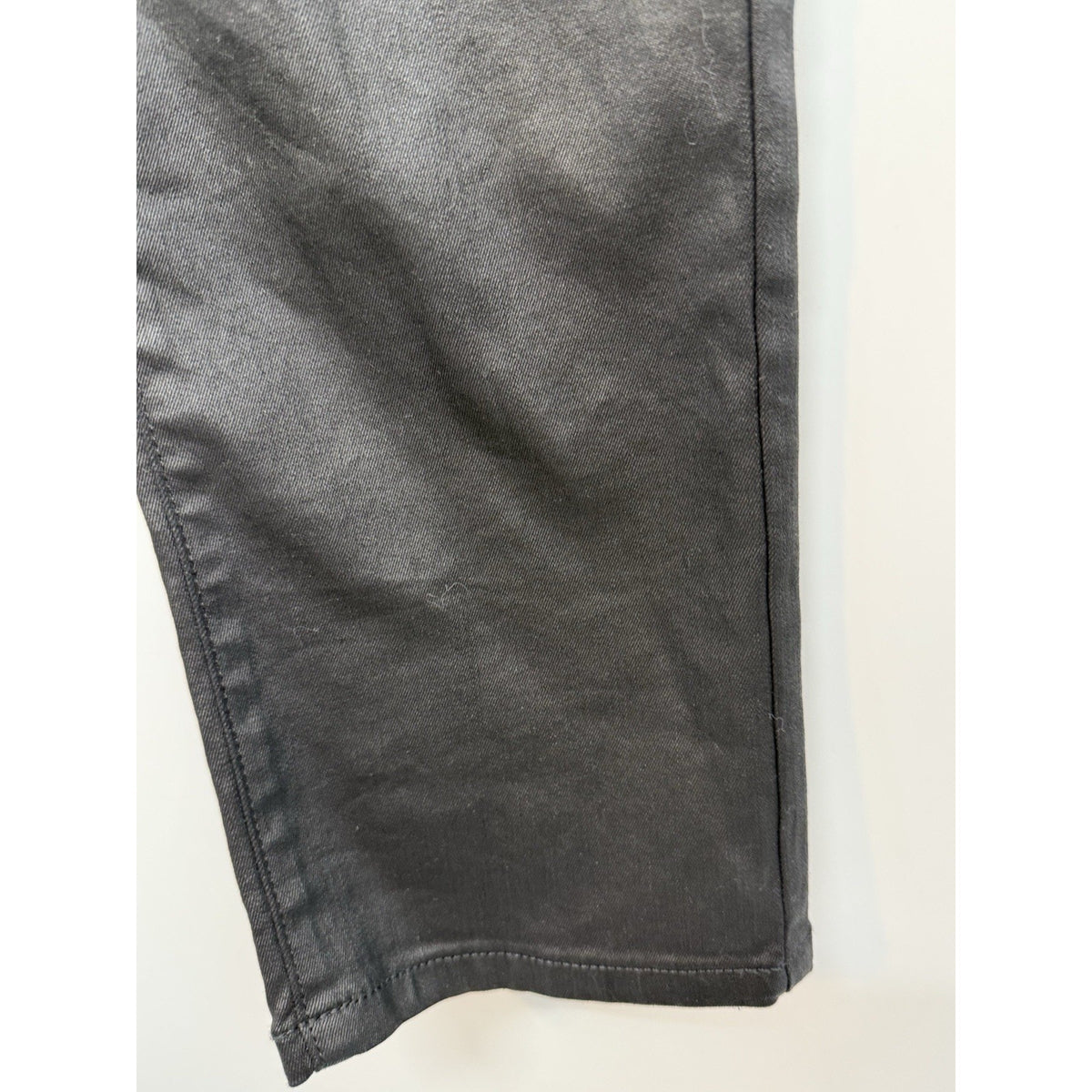 Banana Republic High Rise Slim Jeans 28/6 Black Coated Leather Look Stretch