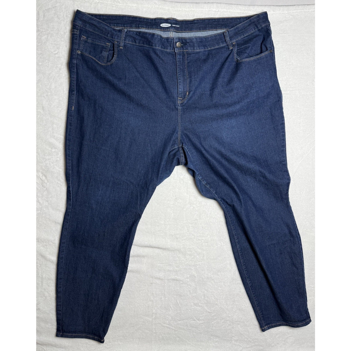 Old Navy Super Skinny Jeans Women’s Plus Size 30 Dark Wash Stretch Denim 30x29