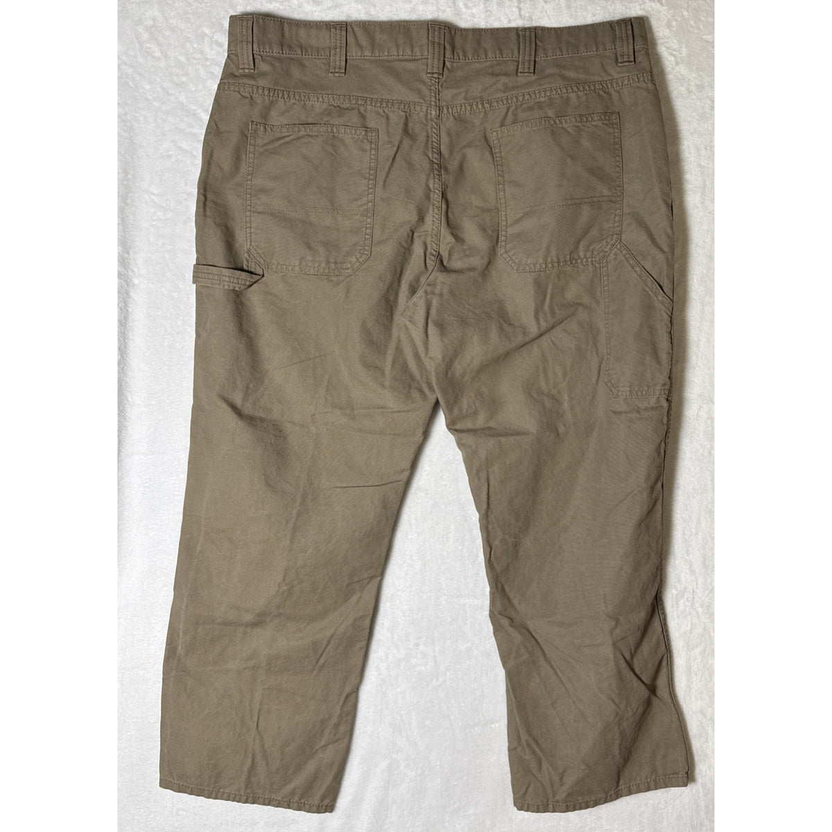 Blue Mountain Dark Khaki Carpenter Pants 100% Cotton Pocket RN# 129746 Men 40X30