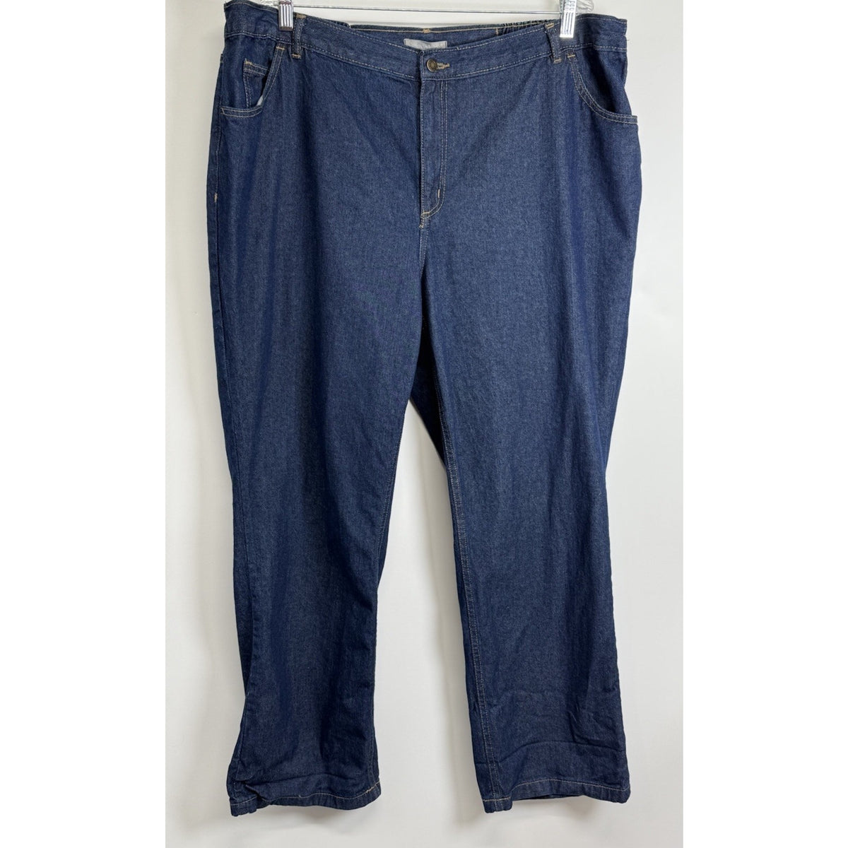 Woman Within Women’s 22W Blue Denim Jeans Elastic Back Waist