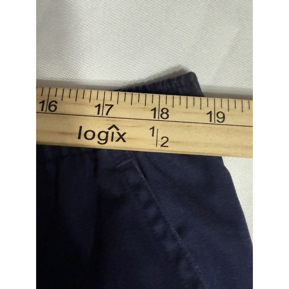 Draper’s & Damon’s Navy Pull-On Shorts 22W Cotton Blend Casual Comfort