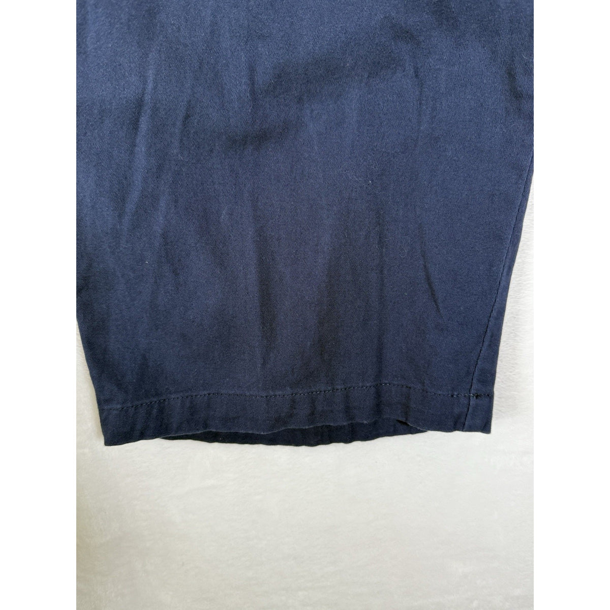 Woman Within Womens 24W Blue Stretch Capri Pants Cotton Plus Size Casual Pockets