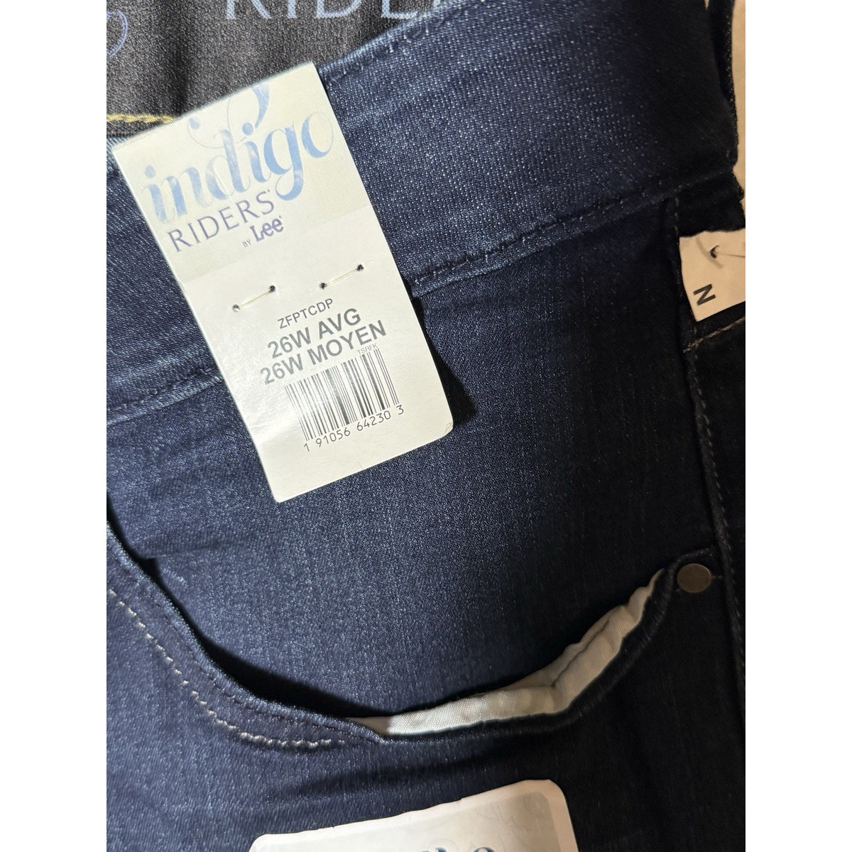Riders by Lee Women 26W Plus Dark Wash High Rise Stretch Skinny Jeans 5-Pocket
