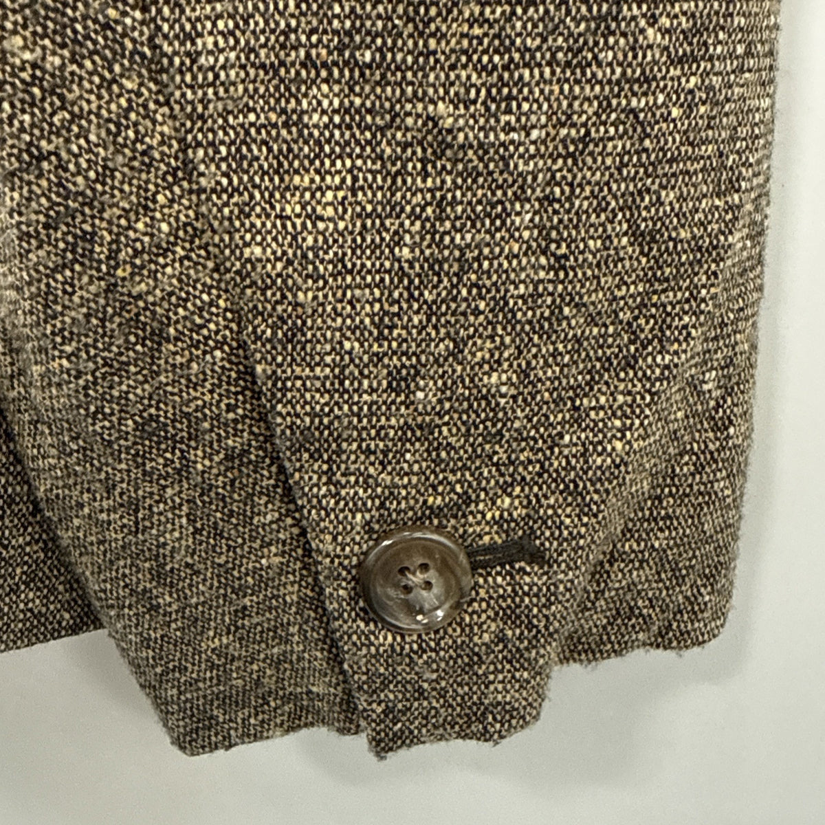 Jones New York Signature 18W Wool Silk Blazer Brown Tweed Dark Academia Plus