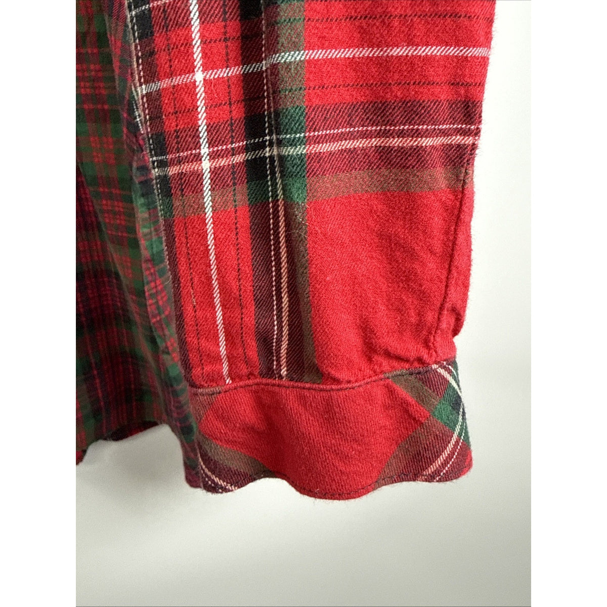 J Jill Button Up Tunic Top Women's XS Red Plaid A-Line Patchwork Pockets Casual