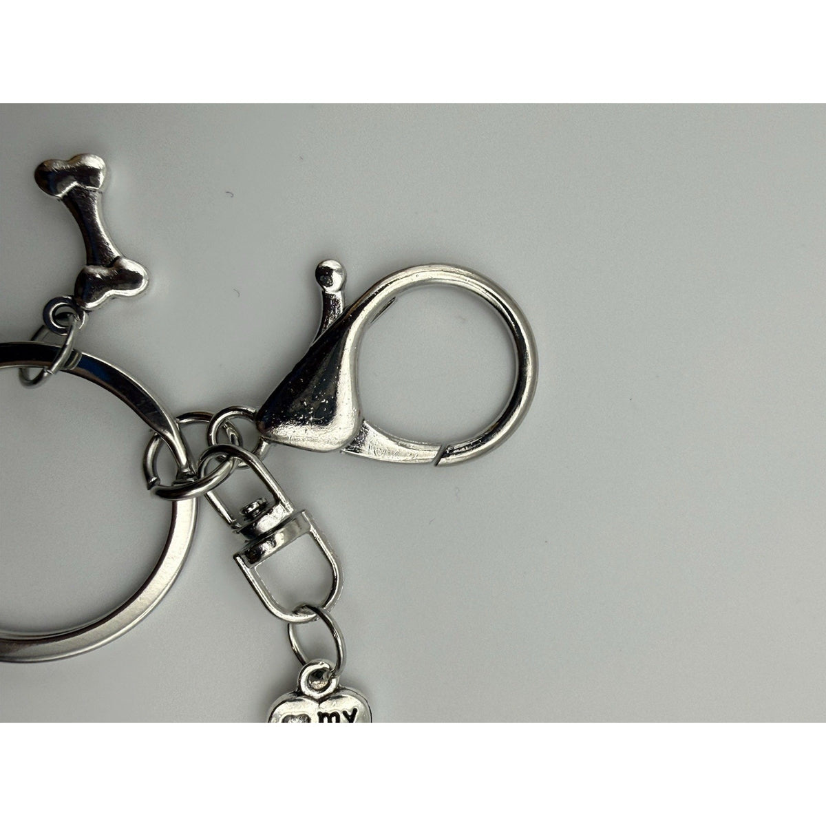 Golden Harvest Paw Print Dog Keychain Purse Charm Dog Lover Gift Handmade