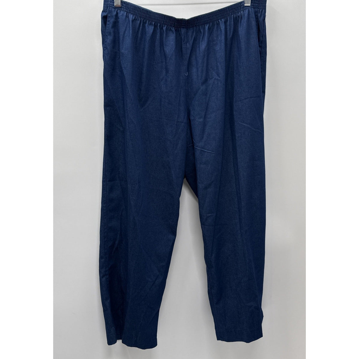 Alfred Dunner Women's Blue Classic Pull-On Straight Jeans Pants Plus Size-22W