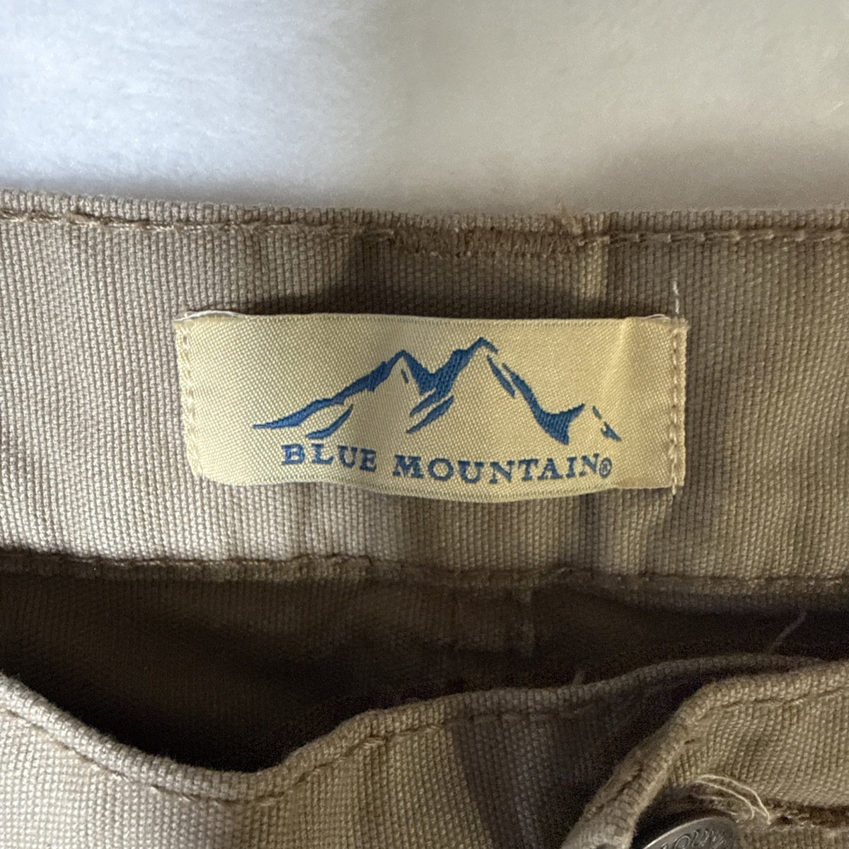 Blue Mountain Dark Khaki Carpenter Pants 100% Cotton Pocket RN# 129746 Men 40X30