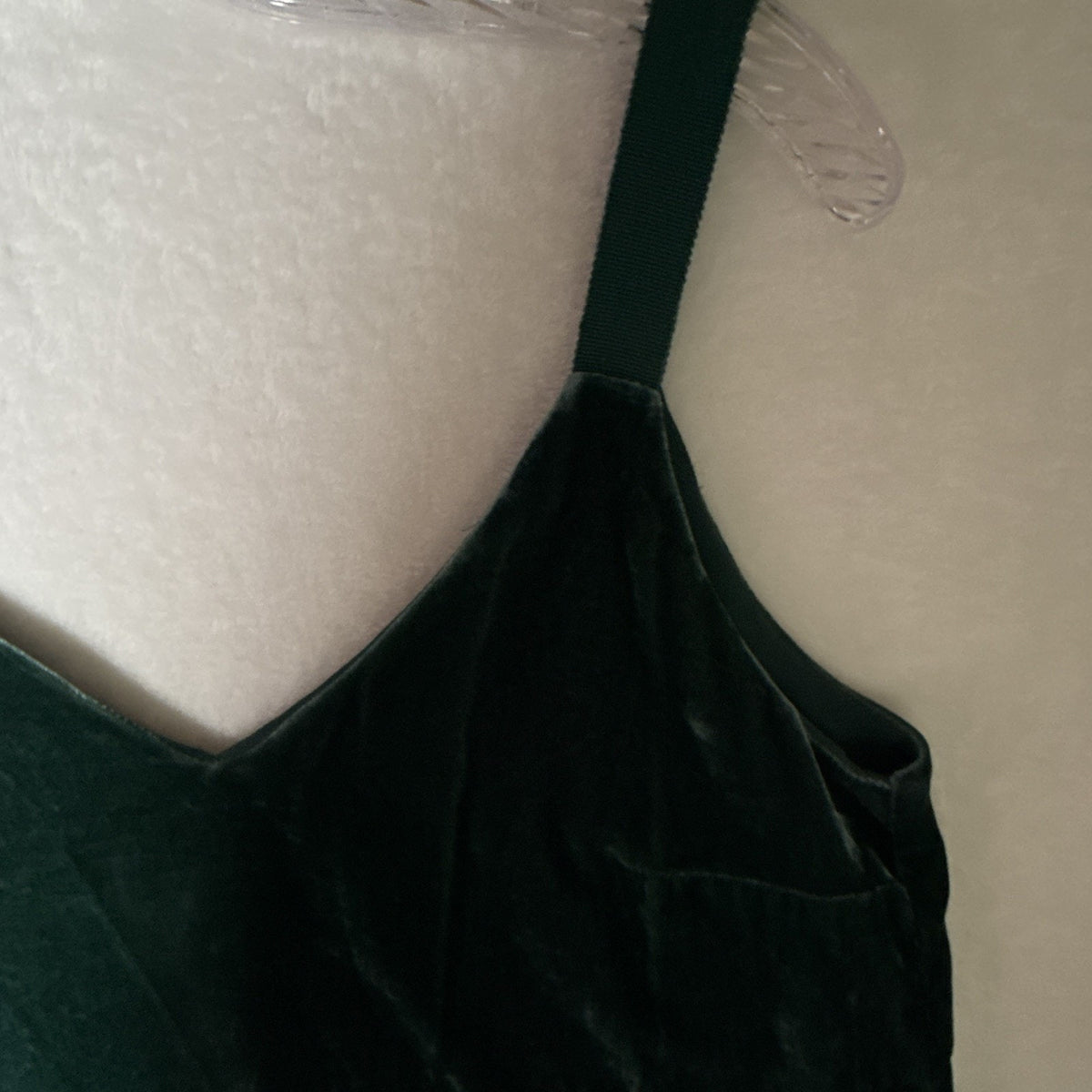 J.Crew Small Emerald Green Velvet Camisole Tank Top Dark Academia Holiday