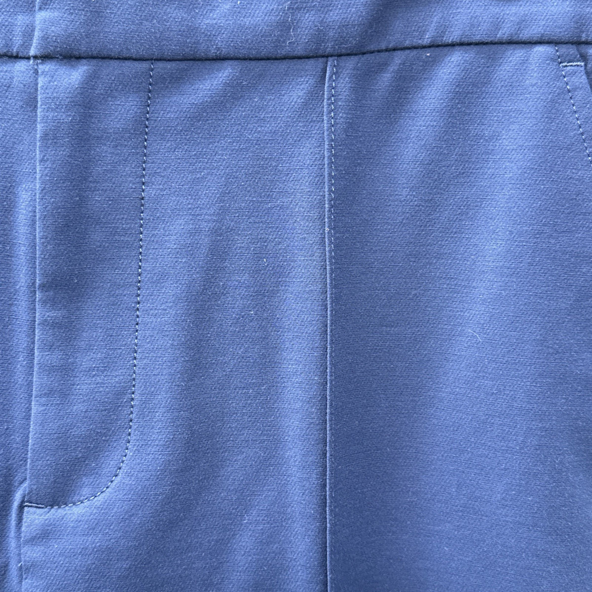 Lands’ End Women Size 12P High Rise Navy Ankle Pants Pintuck Stretch Pockets
