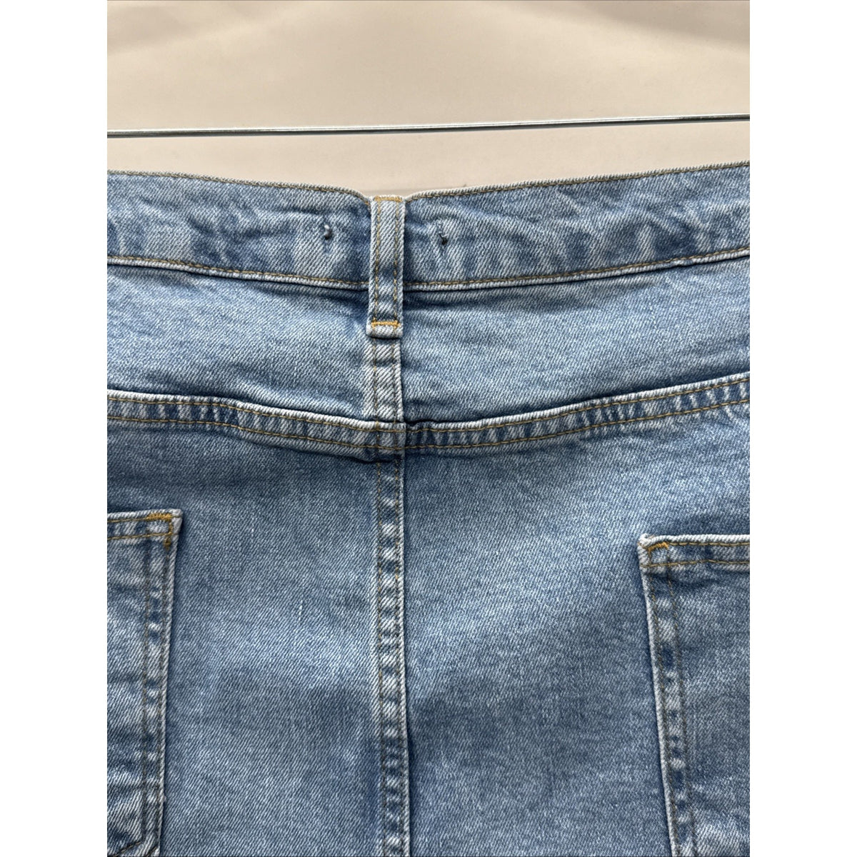 Boohoo Blue Jeans Women’s Plus Size 22 Flare Leg Bell Bottom 5 Pockets Casual