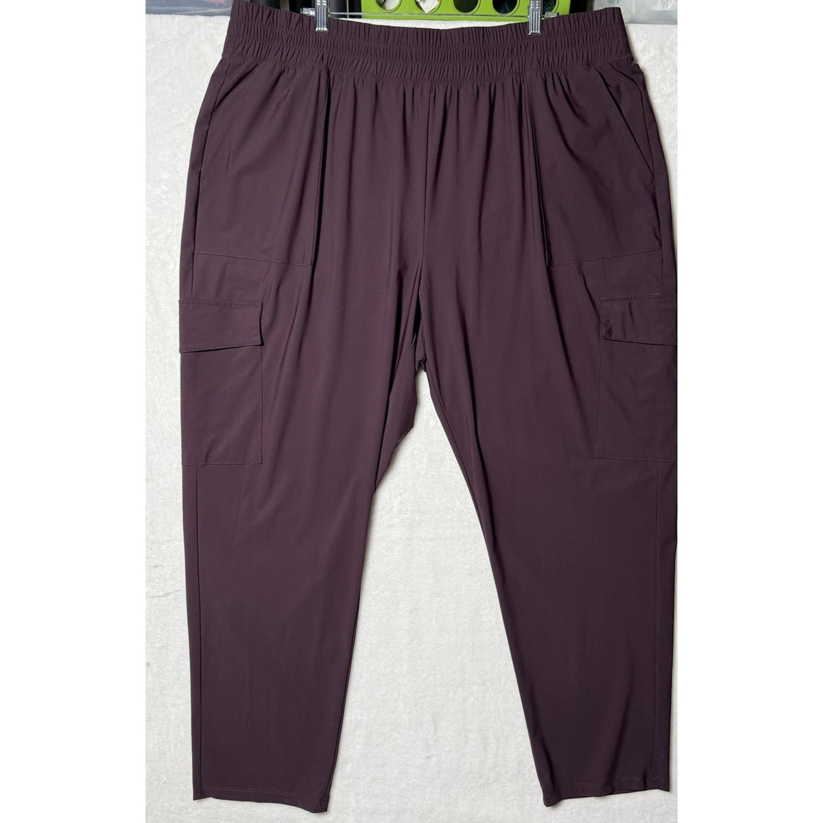 Old Navy Women’s XXL Tall High-Waisted SleekTech Cargo Pants Boxwood Purple