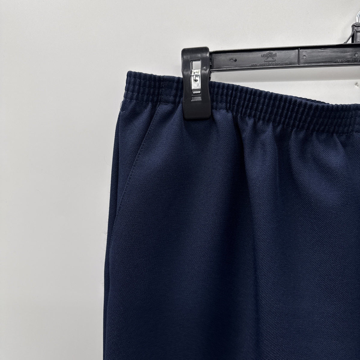 ALFRED DUNNER Navy Pants Stretch Women's Size 16 Blue Dress Pants Elastic Waist