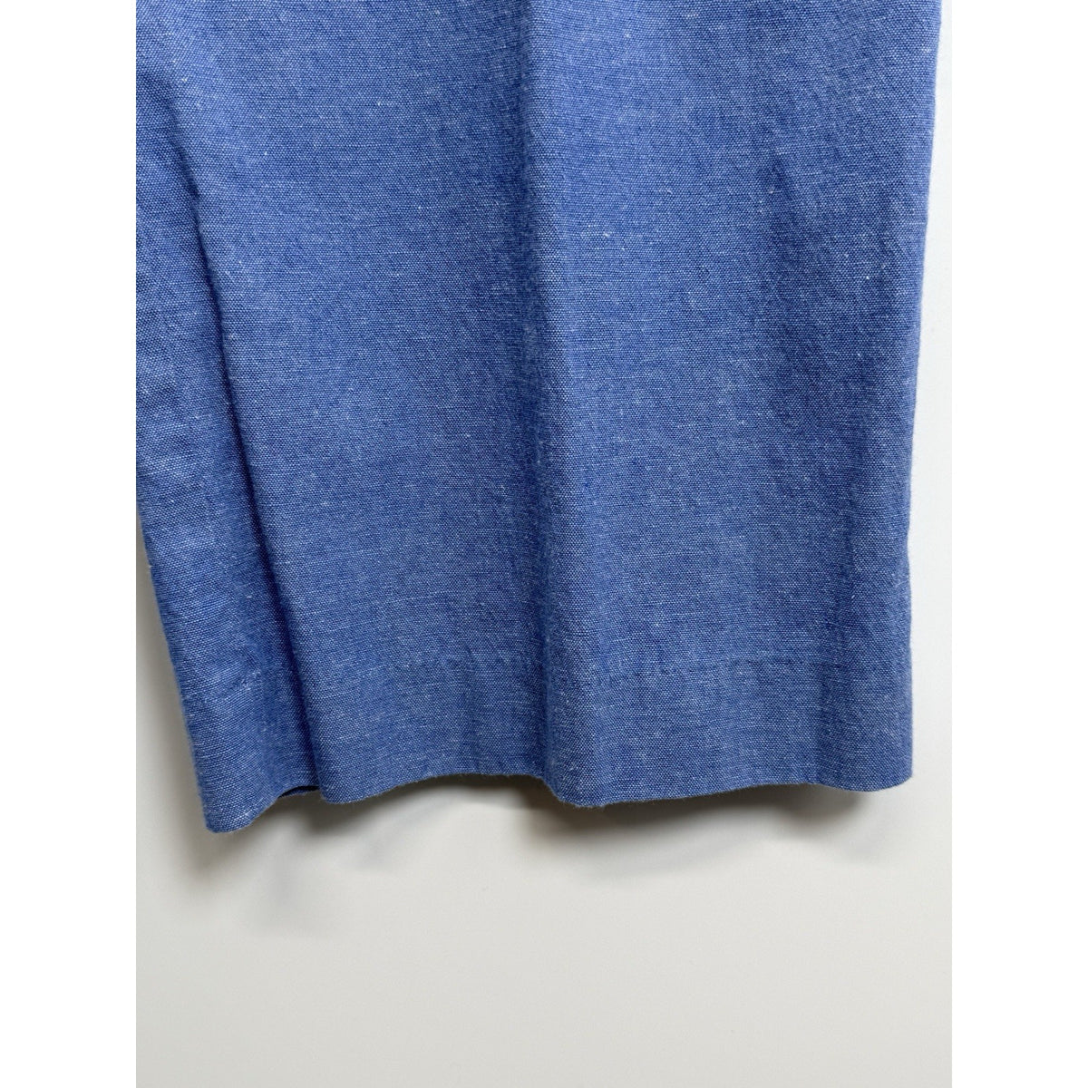 Alfred Dunner Pants Women’s Size 16 Blue Elastic Back Waist Linen Blend