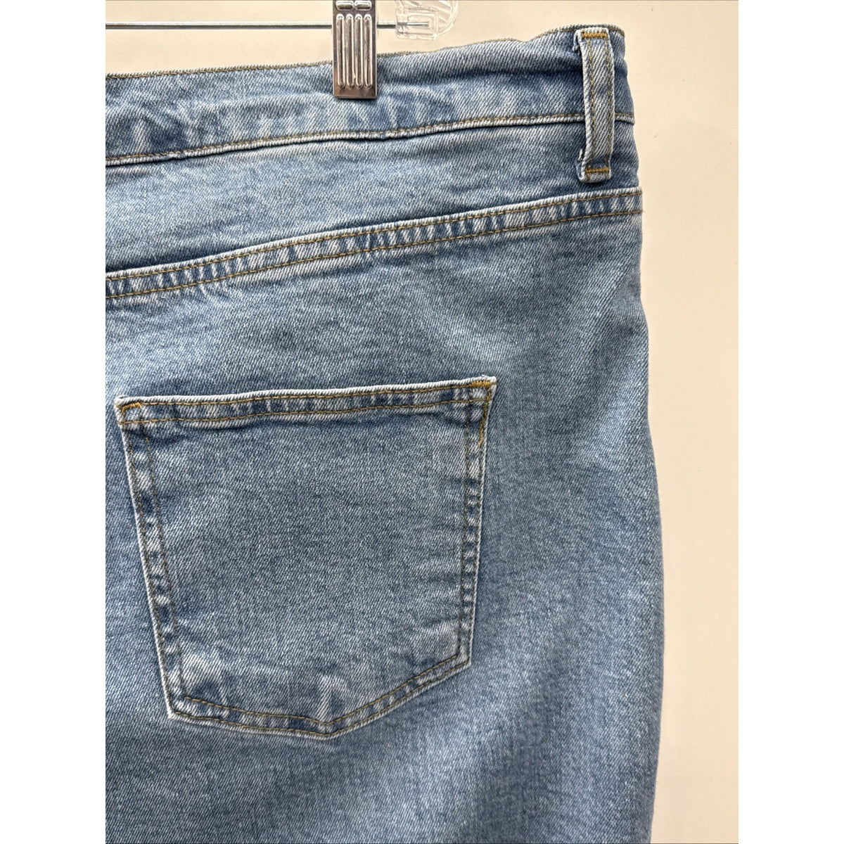 Boohoo Blue Jeans Women’s Plus Size 22 Flare Leg Bell Bottom 5 Pockets Casual