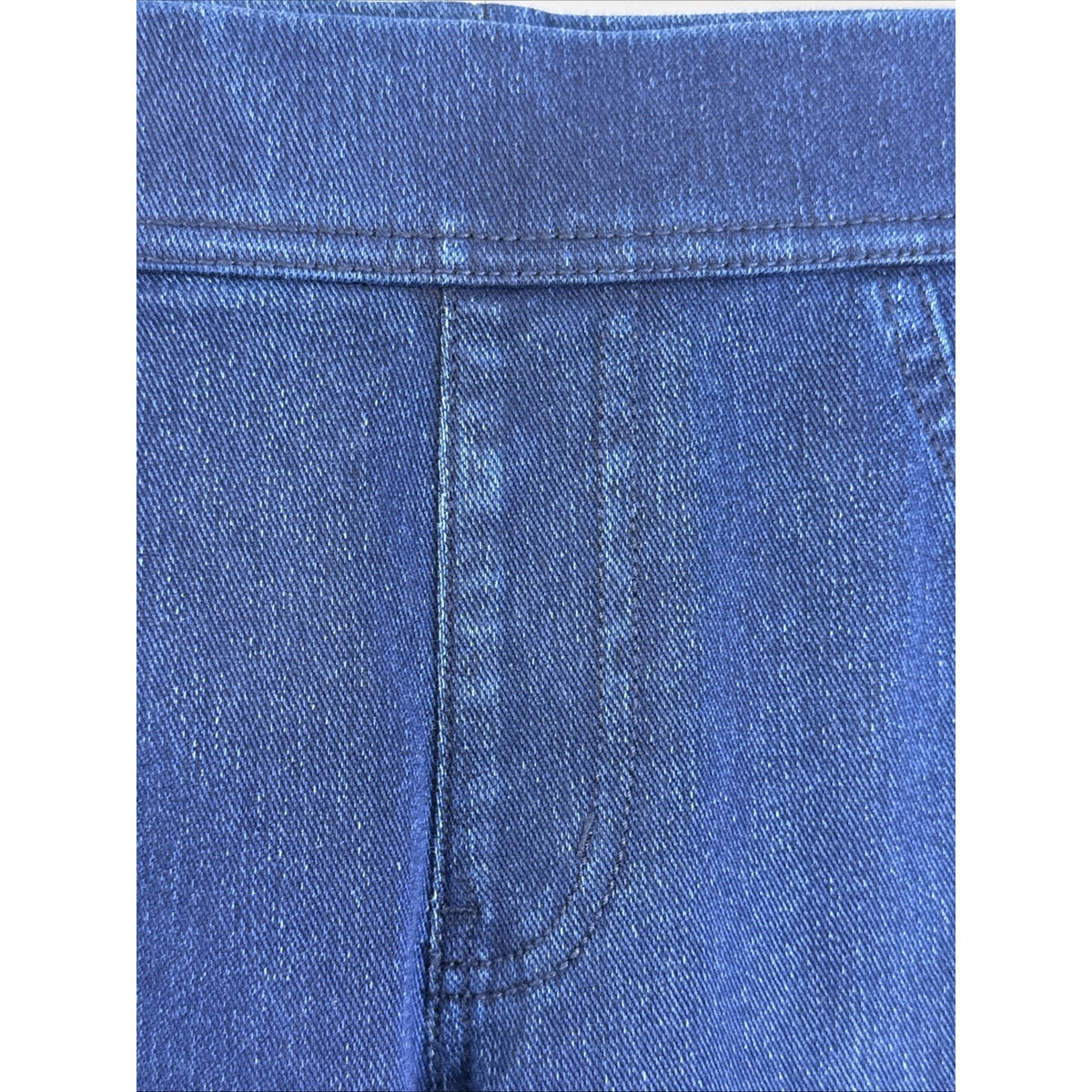 Time & Tru Blue Jeans Pull On High Rise Stretch Fitted Sz S(4-6) Womens