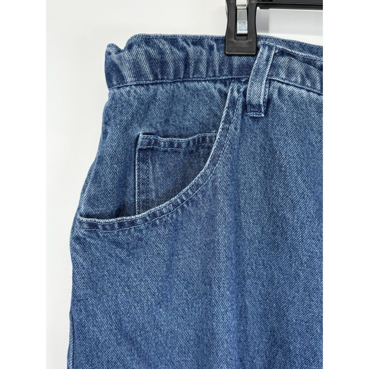 Erica Brooke Plus 18 High Rise Denim Capris Ombre Hem Zip Fly Cotton Pants