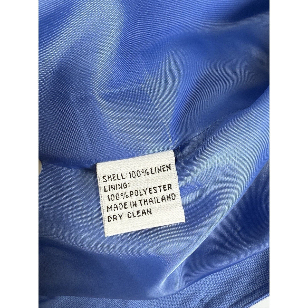 Talbots Women’s Irish Linen Blazer Blue Sz 10 Classic 3 Button Jacket