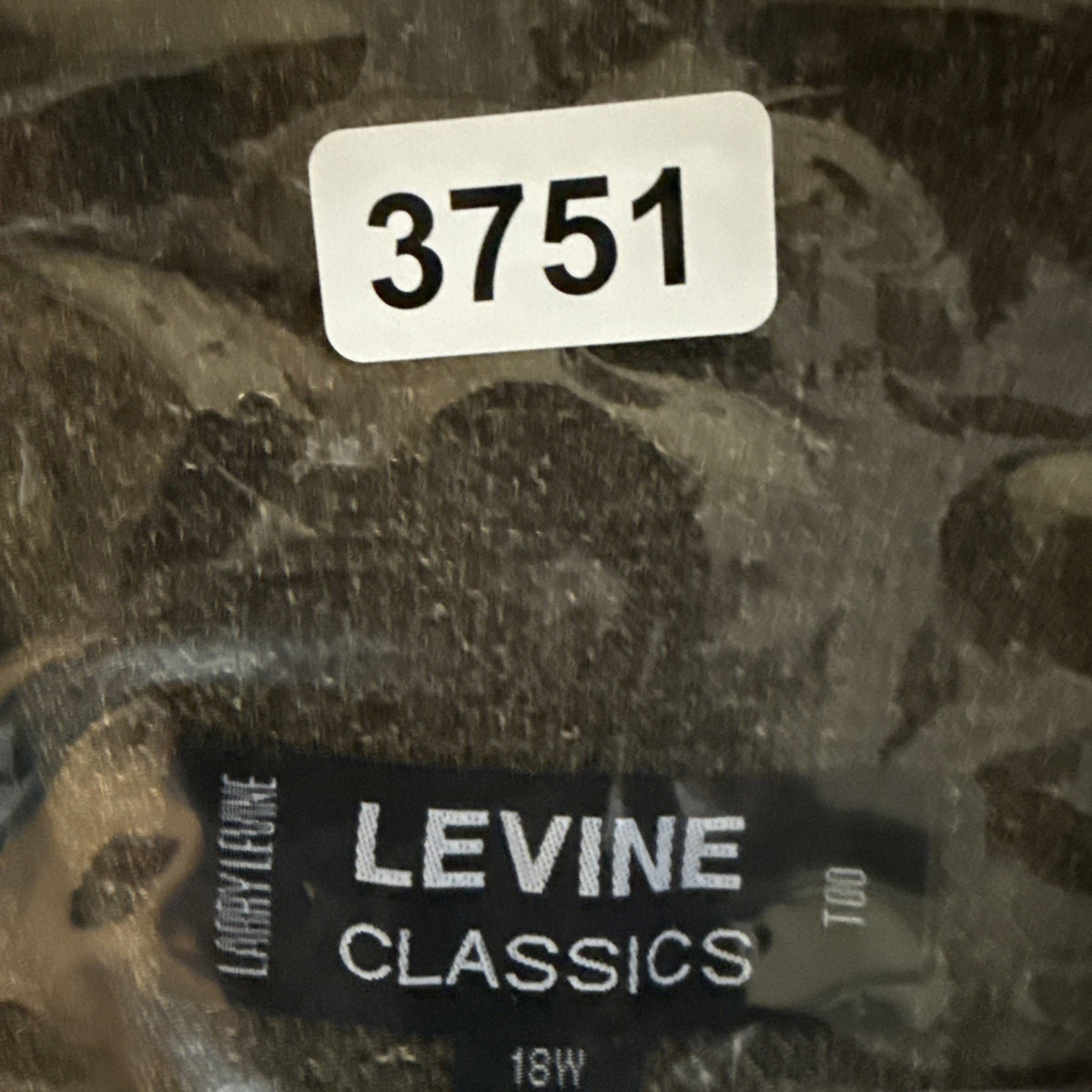 Levine Classics 18W Olive Brown Herringbone Long Coat Jacket Plus Size
