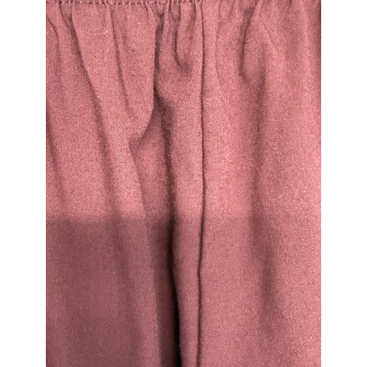 BONWORTH Women's Wine Pull-on Dress Pants SZ L Petite Elastic Waist Pockets