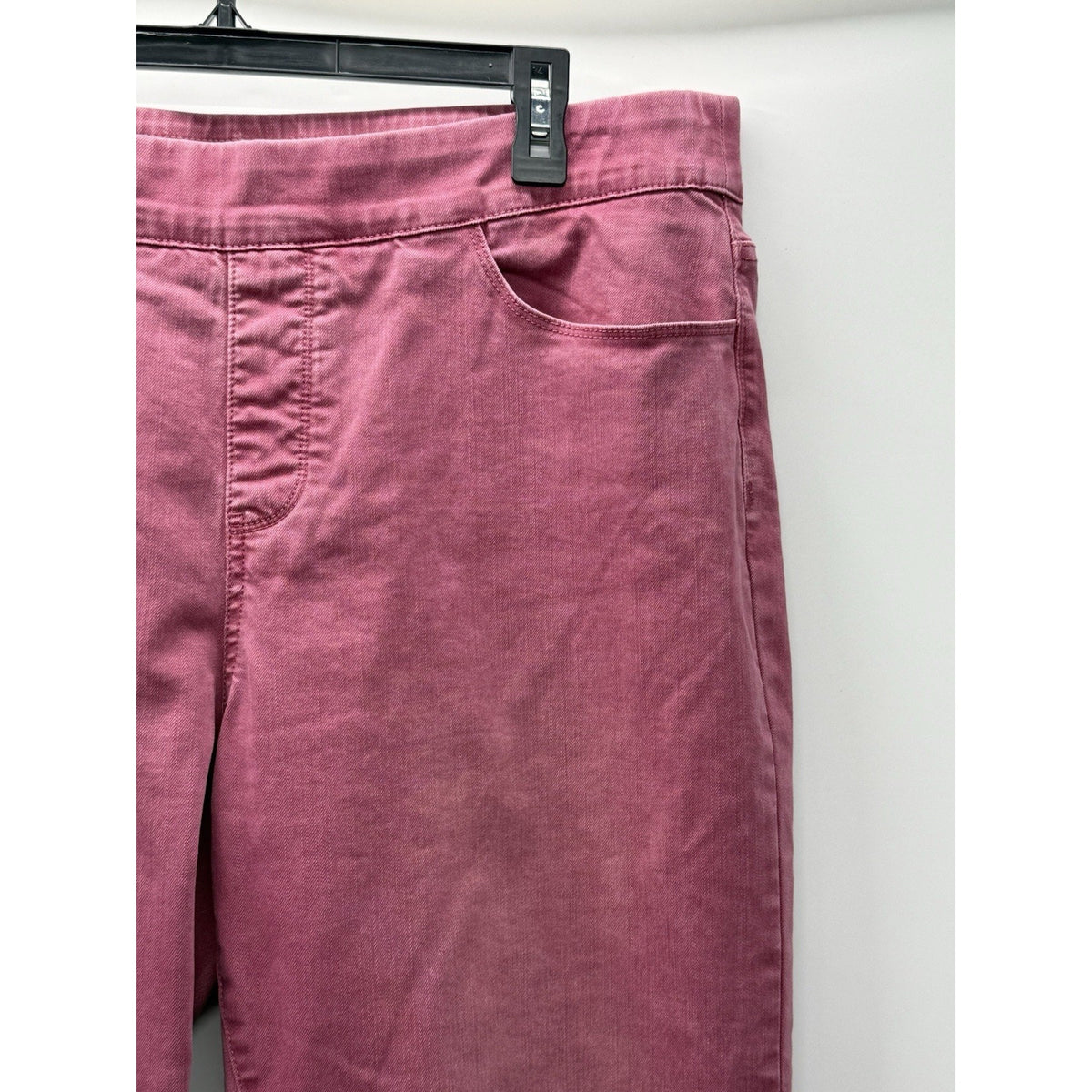 Soft Surroundings Pink Slim Straight Stretch Pants Women XL Casual Minimalist