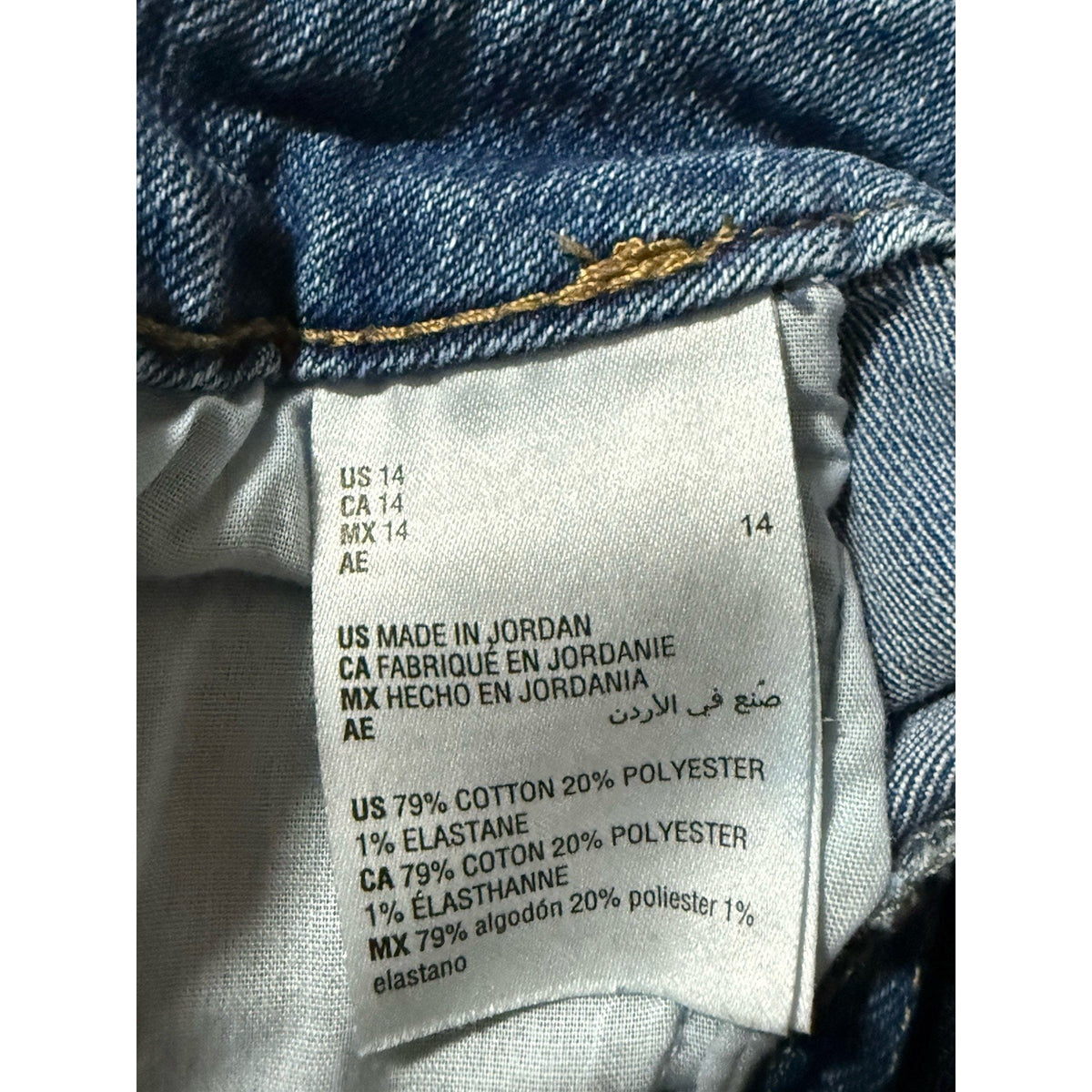 Style & Co. Women’s Curvy Capri Jeans 14 Blue Medium Wash Denim Stretch Pockets