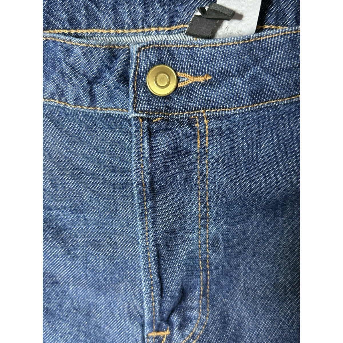 Divided H&M Womens Size 20 Wide Baggy Leg Crop Jeans Blue High Rise Denim