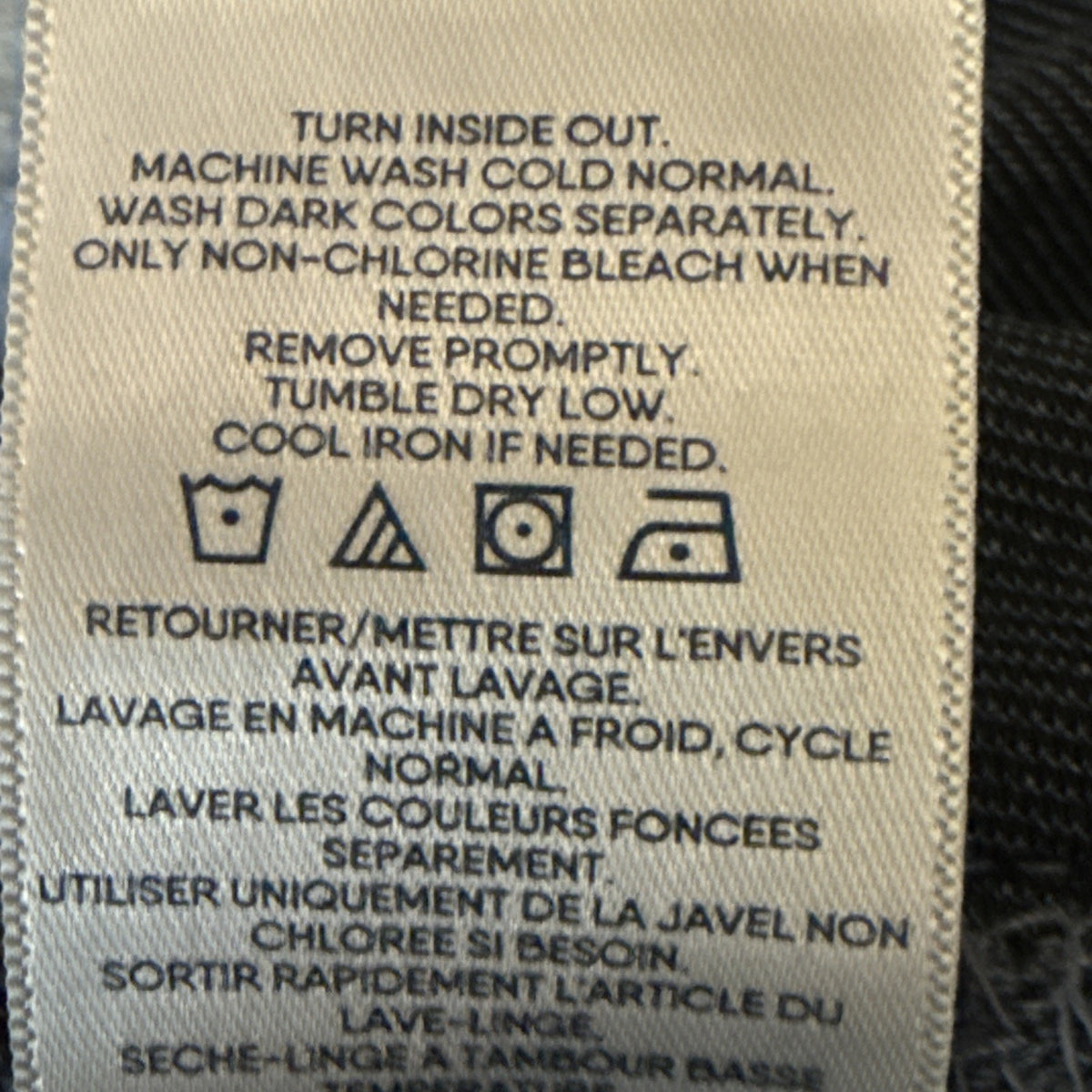 Lands End Women Cotton Pull On Pants XL/18 Blue High Rise Straight Leg