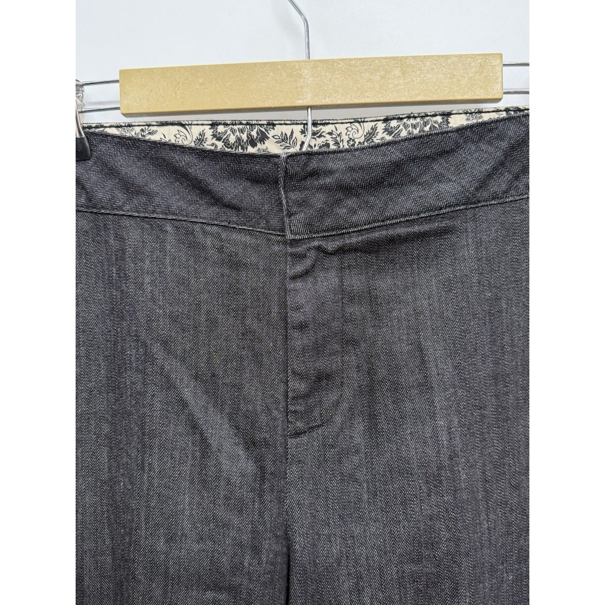D&Co. Denim + Company Women’s Charcoal Straight High Rise Stretch Jeans 18WT