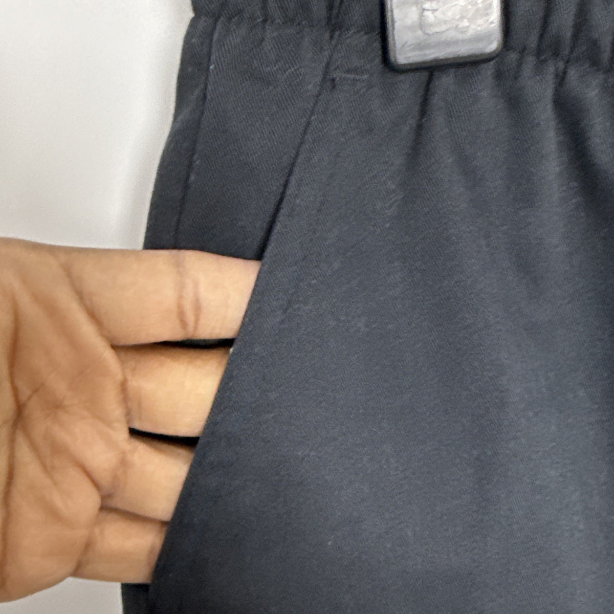 Draper's & Damon's Womens PL Black Capri Pants Pull On Elastic Waist Relaxed