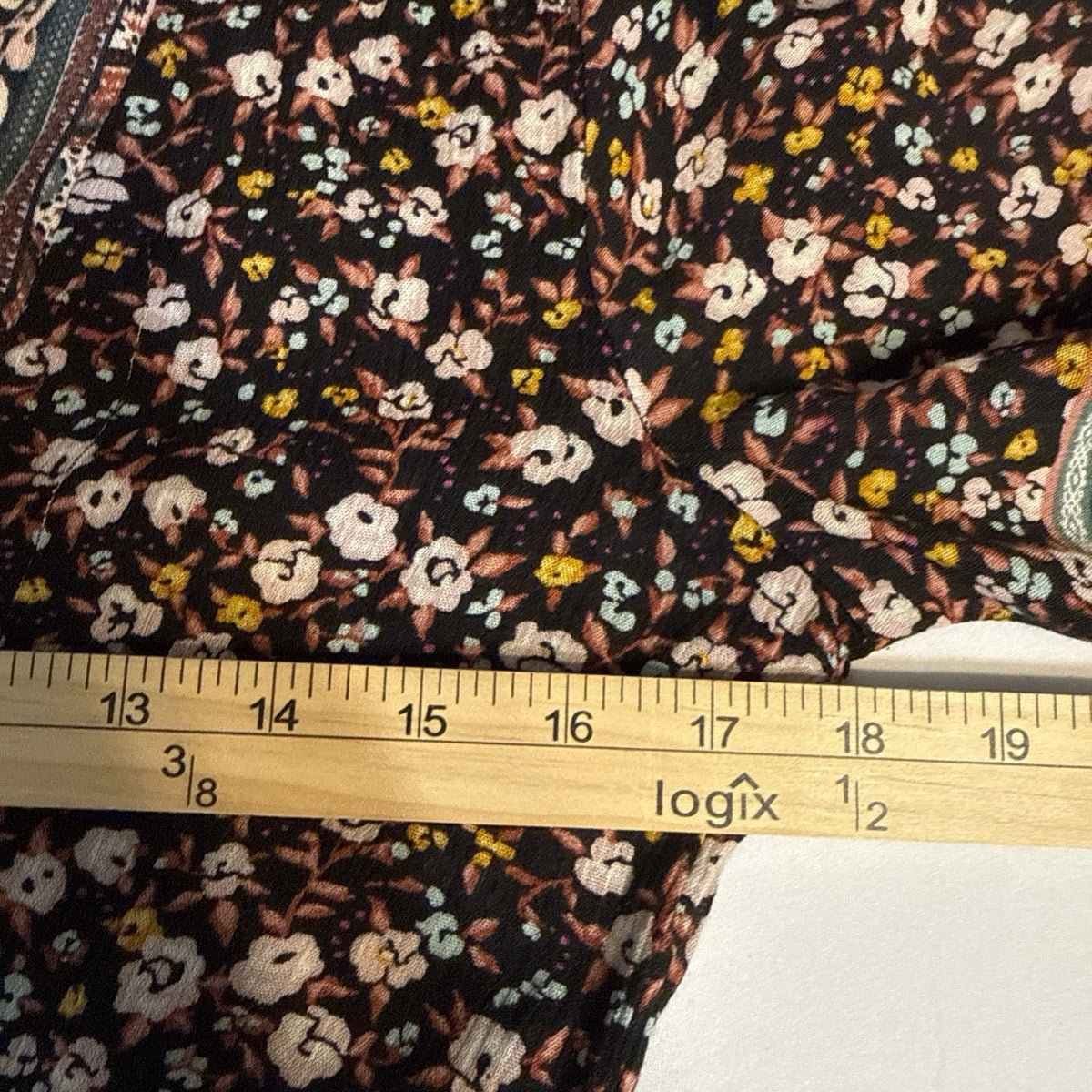 Knox Rose Gauzy Peasant Maxi Dress XS Empire Floral Print Boho Cottage Festival