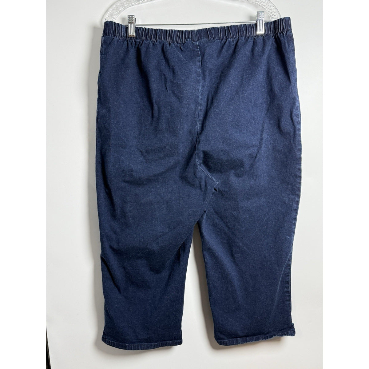 Denim 24/7 Jeans Capris Pull On Elastic Waist Plus Size 22W Casual Stretch