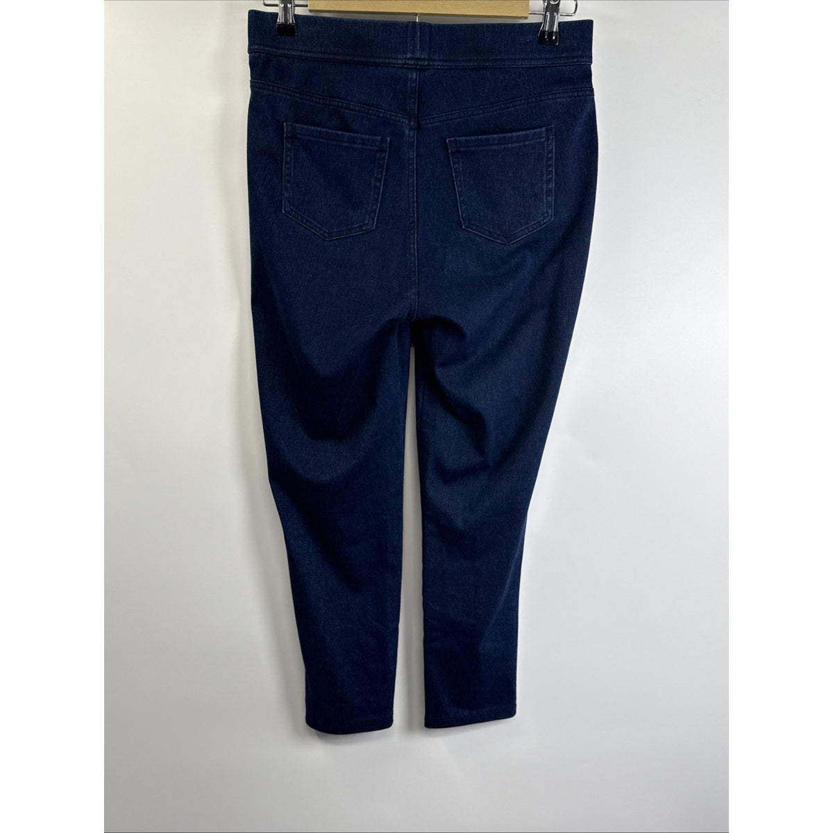 Time & Tru Blue Jeans Pull On High Rise Stretch Fitted Sz S(4-6) Womens