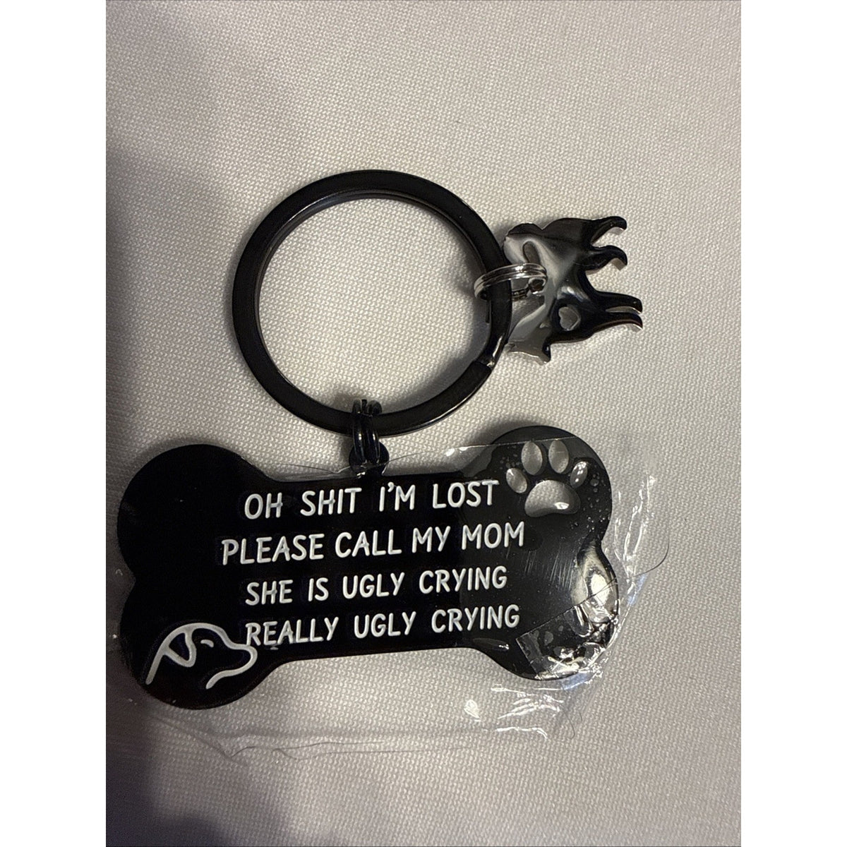Funny Dog Mom Keychain I’m Lost Please Call My Mom Pet Lover Novelty Gift
