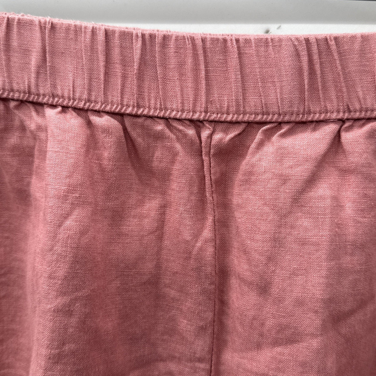 Philosophy 100% Linen Pull On Shorts Womens XL Pink Elastic Waist Casual Summer