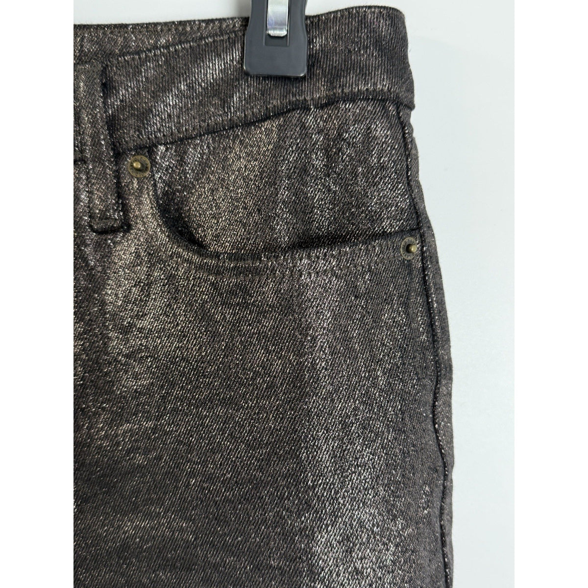 Women's Old Navy High Waist Shine O.G Shimmer Straight Ankle Jeans Size 8P