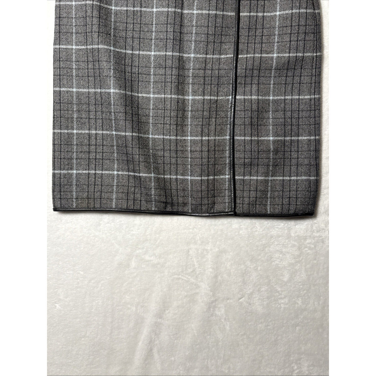 WOMEN’S BANANA REPUBLIC GRAY PLAID WOOL PENCIL SKIRT SZ 6