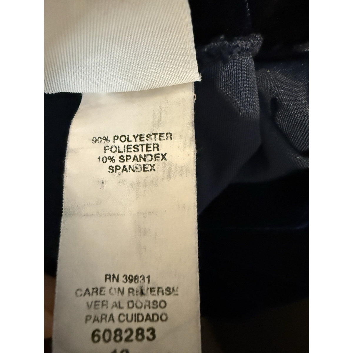 My Michelle Blue Velvet Mini Dress Mock Neck Short Sleeve Stretch Size 12