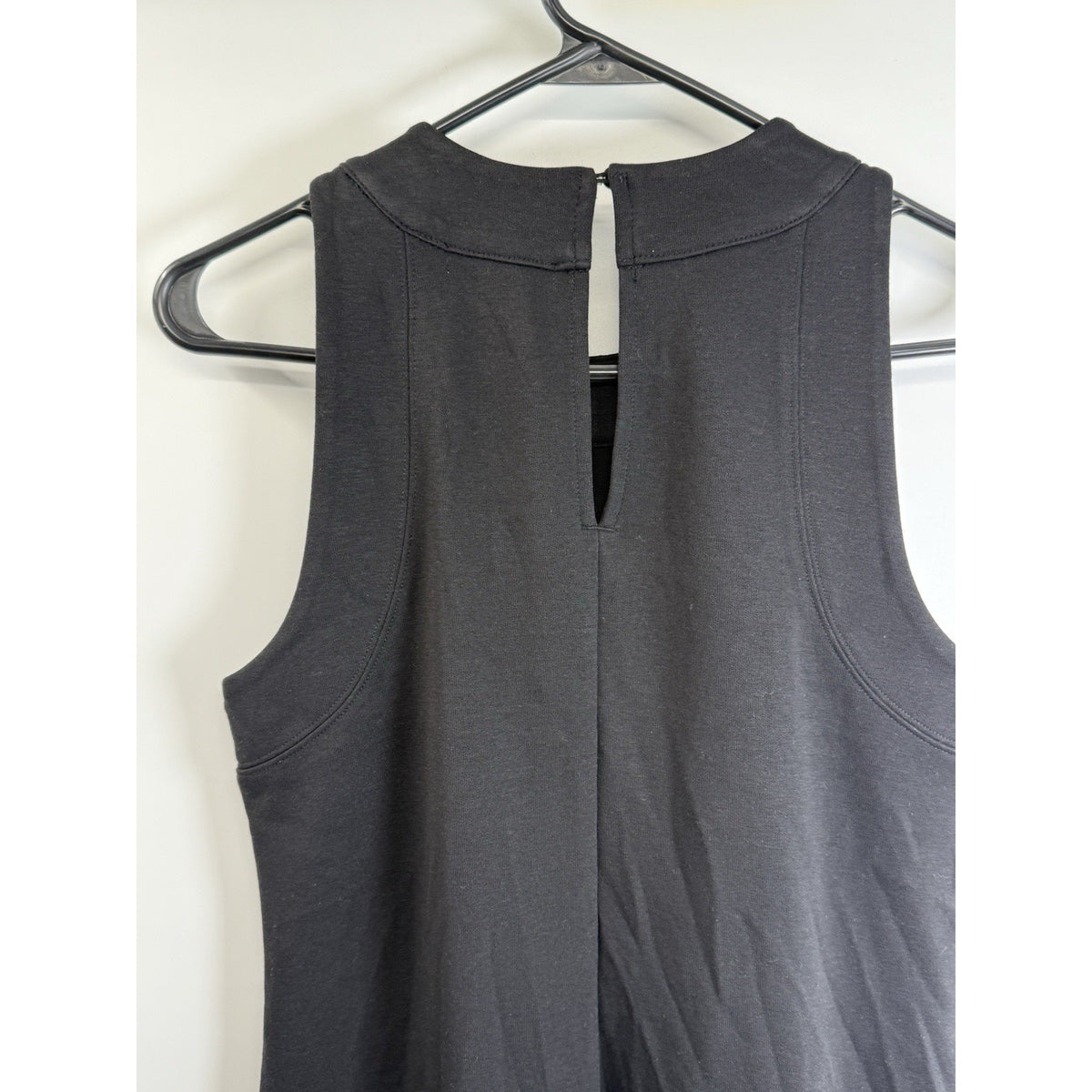 Free Assembly Black Sleeveless Knit Shift Dress Women’s Small Minimalist Casual