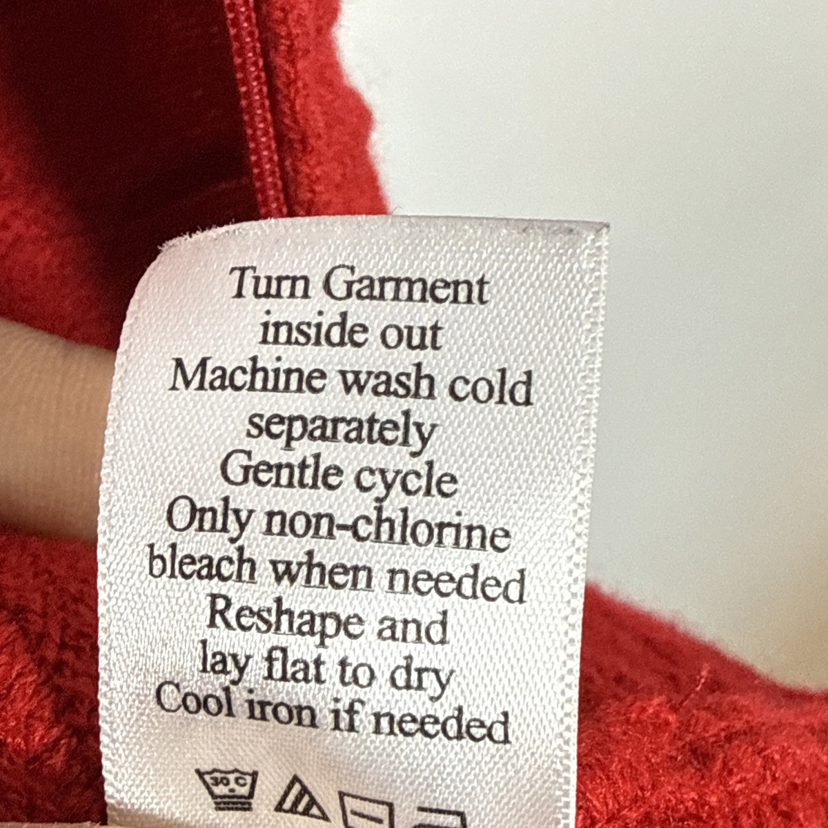 Coldwater Creek Women’s Red Zip Cardigan Knit Sweater Size Large Wavy Textured