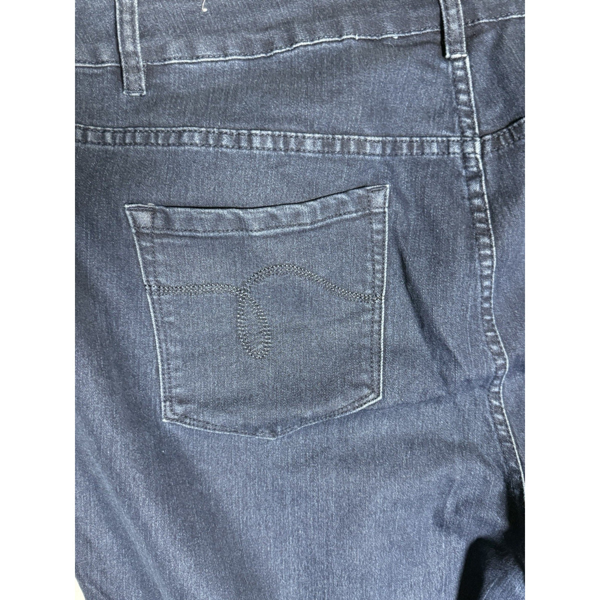 Avenue Denim Womens Jeans 22 Average Skinny Stretch Dark Wash Plus Size