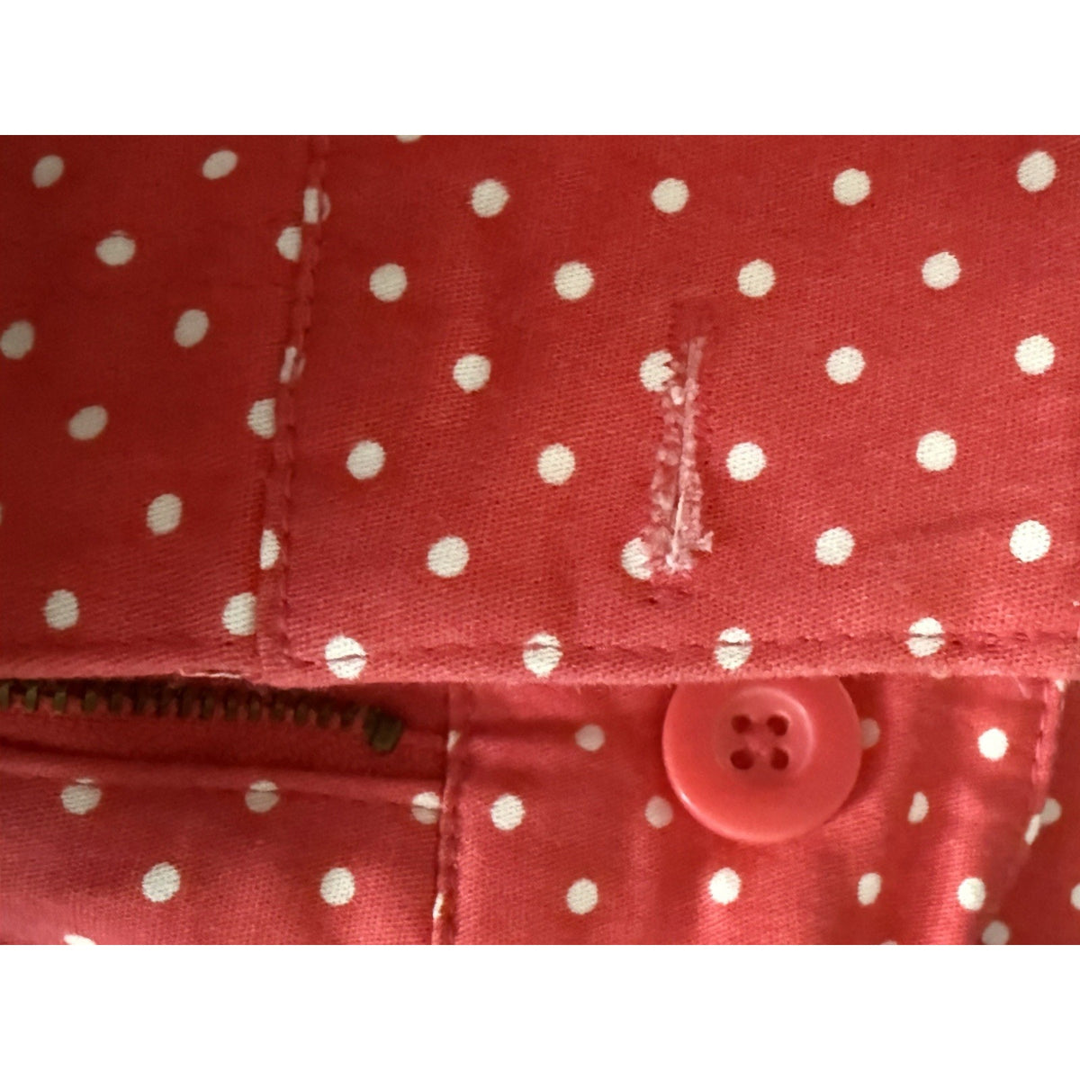Woman Within 28W Pink Polka Dot Stretch Pants Natural Fit Tummy Control NWOT