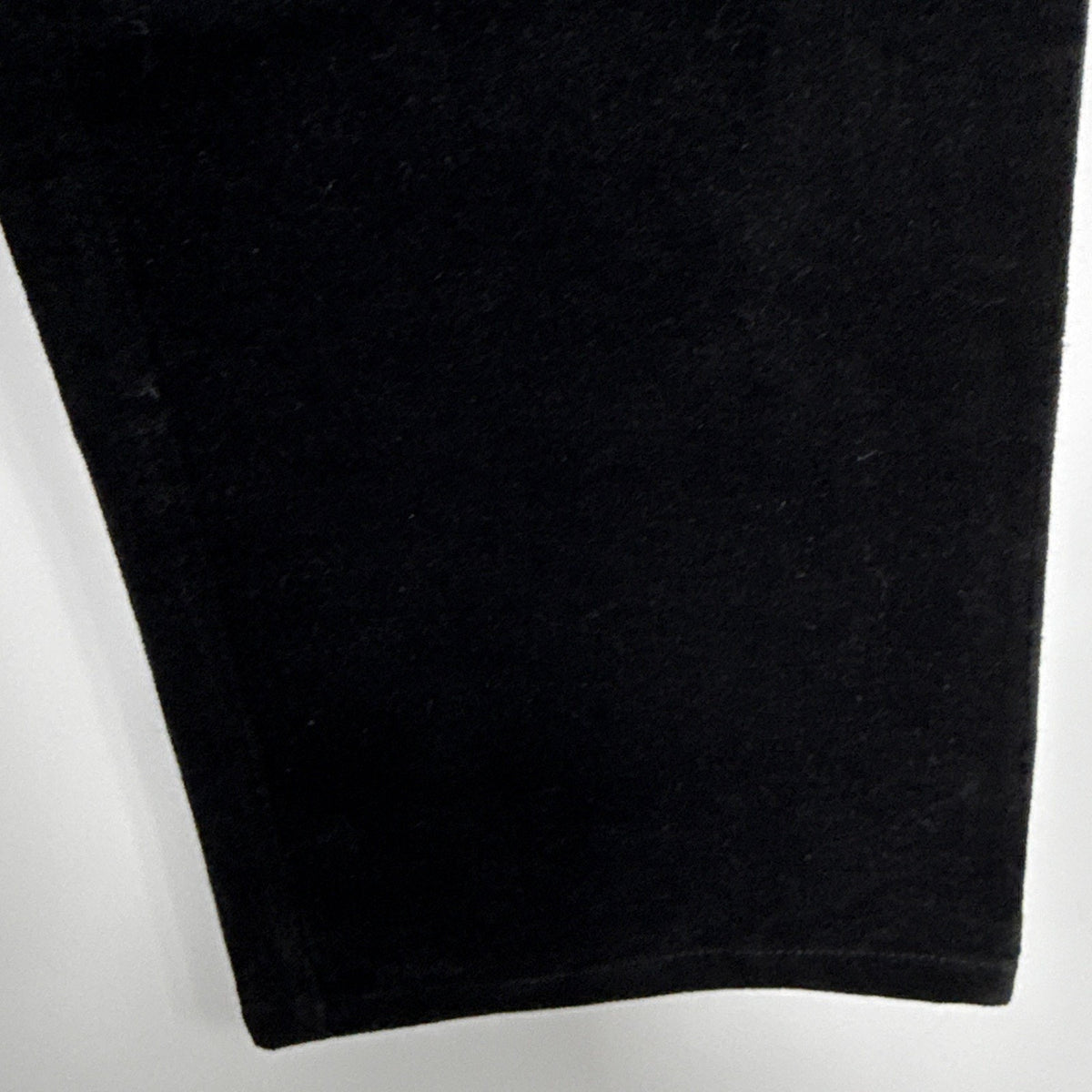 d&co. Women’s Size L Black Velour Pull On Pants Pockets Straight Leg High Rise