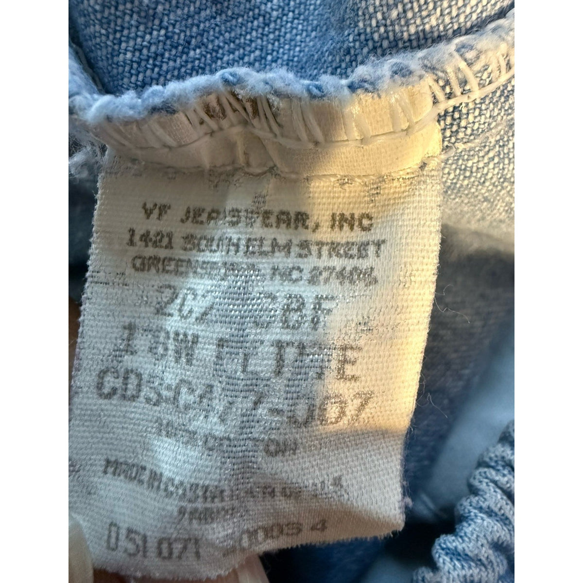 Chic Classic Collection Jeans Womens 18W Petite Pull On Denim Straight Leg Flaw