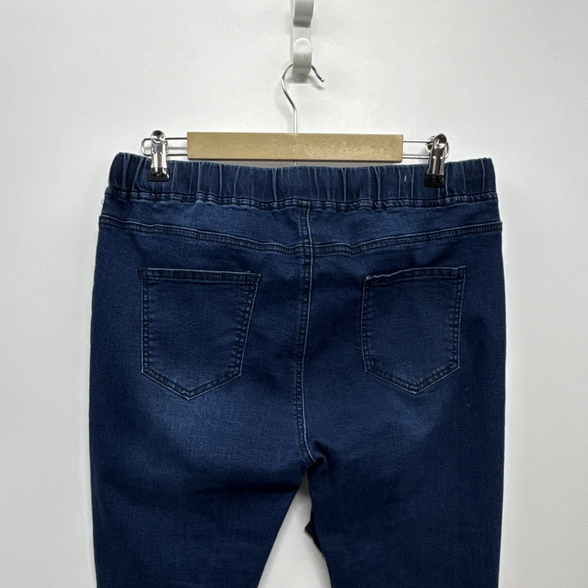 American Bazi Jeans Women’s 1X Pull On Stretch Denim Distressed Ripped Skinny